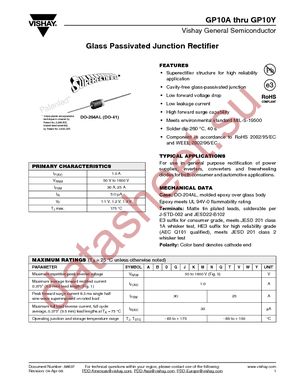 GP10M-E3/73 datasheet  